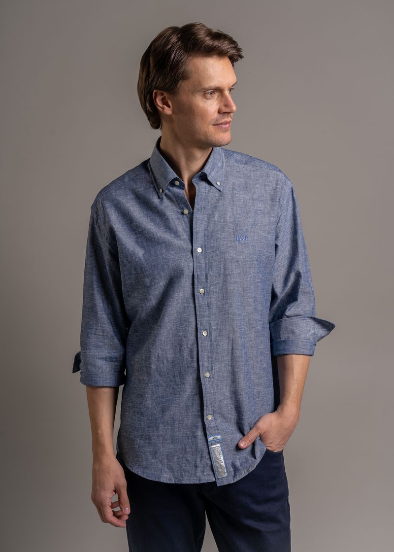 Camisas en lino outlet hombre