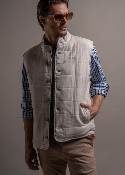 CHALECO DE LINO LUIGI